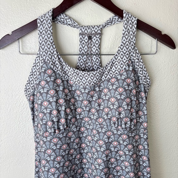Prana The Cali Racerback Tank Dress Moonrock Botanica Women’s Sz Small Athletic - Picture 6 of 10